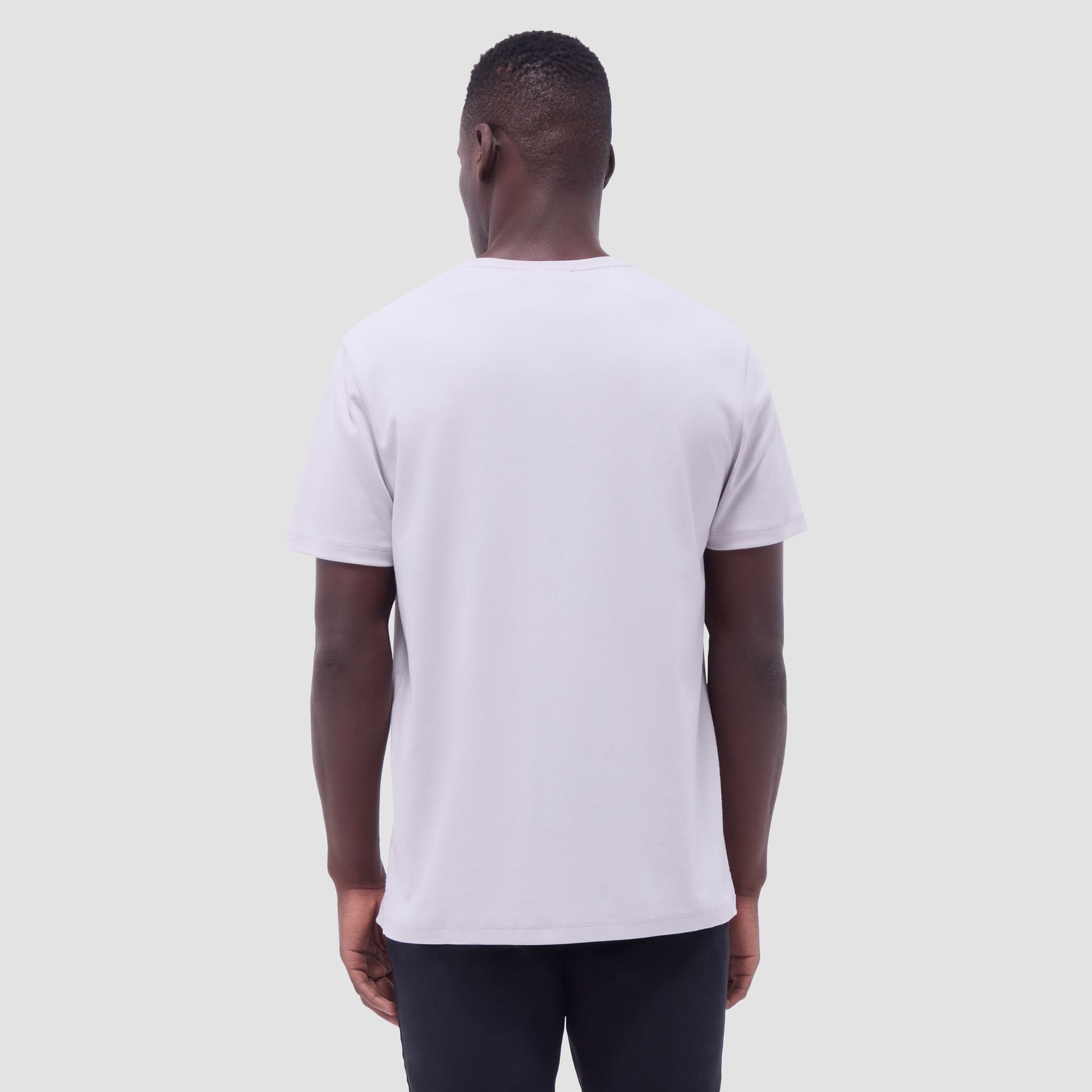 Bugatchi Holden V-Neck T-Shirt Platinum