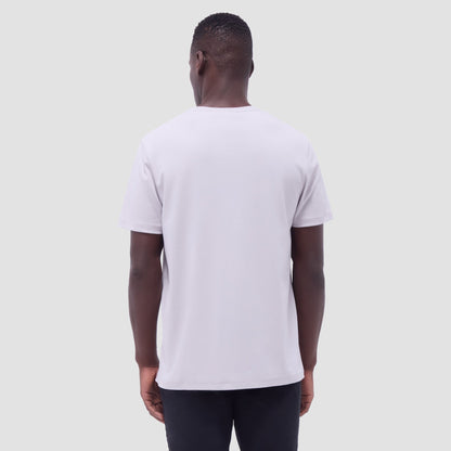 Bugatchi Holden V-Neck T-Shirt Platinum