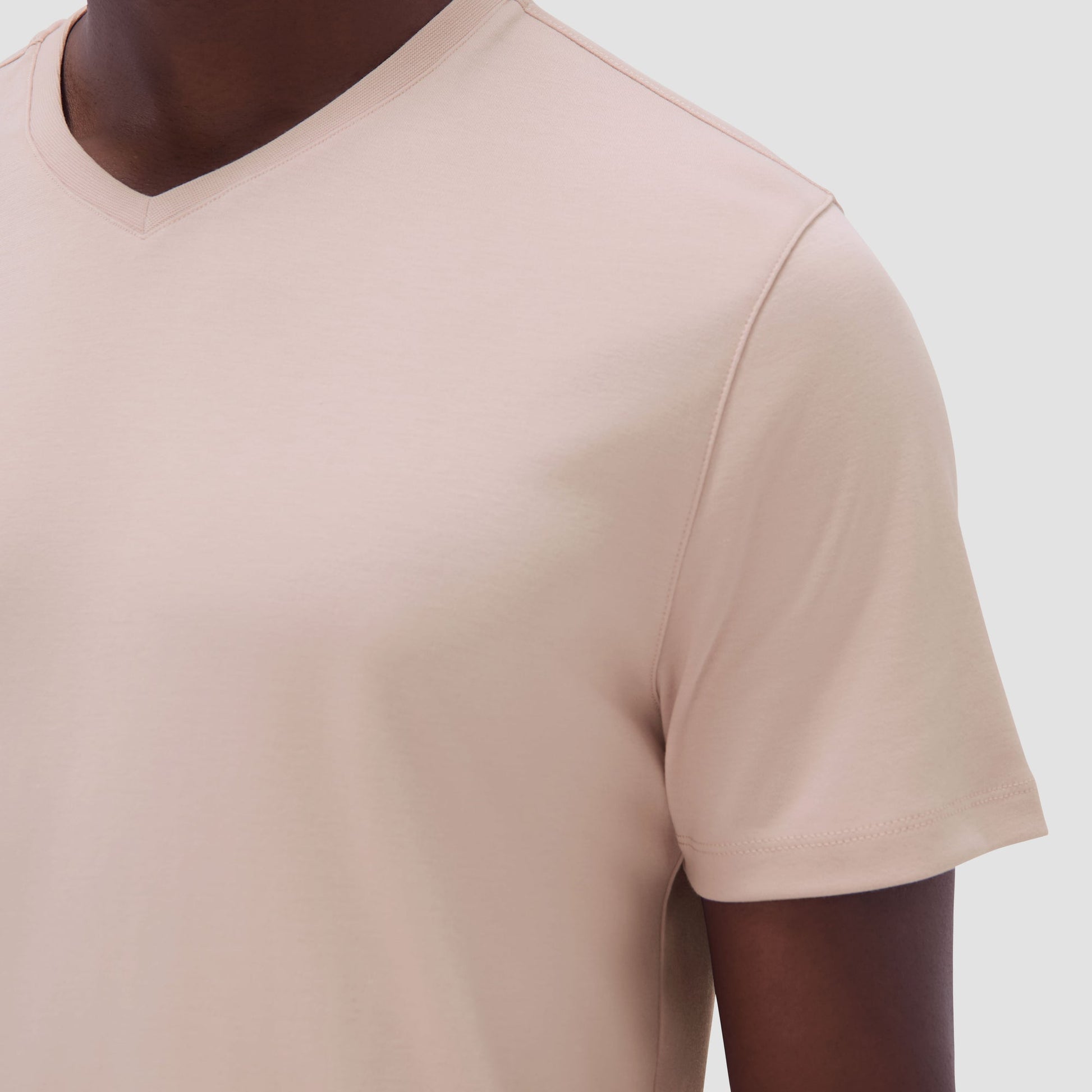 Bugatchi Holden V-Neck T-Shirt Sand