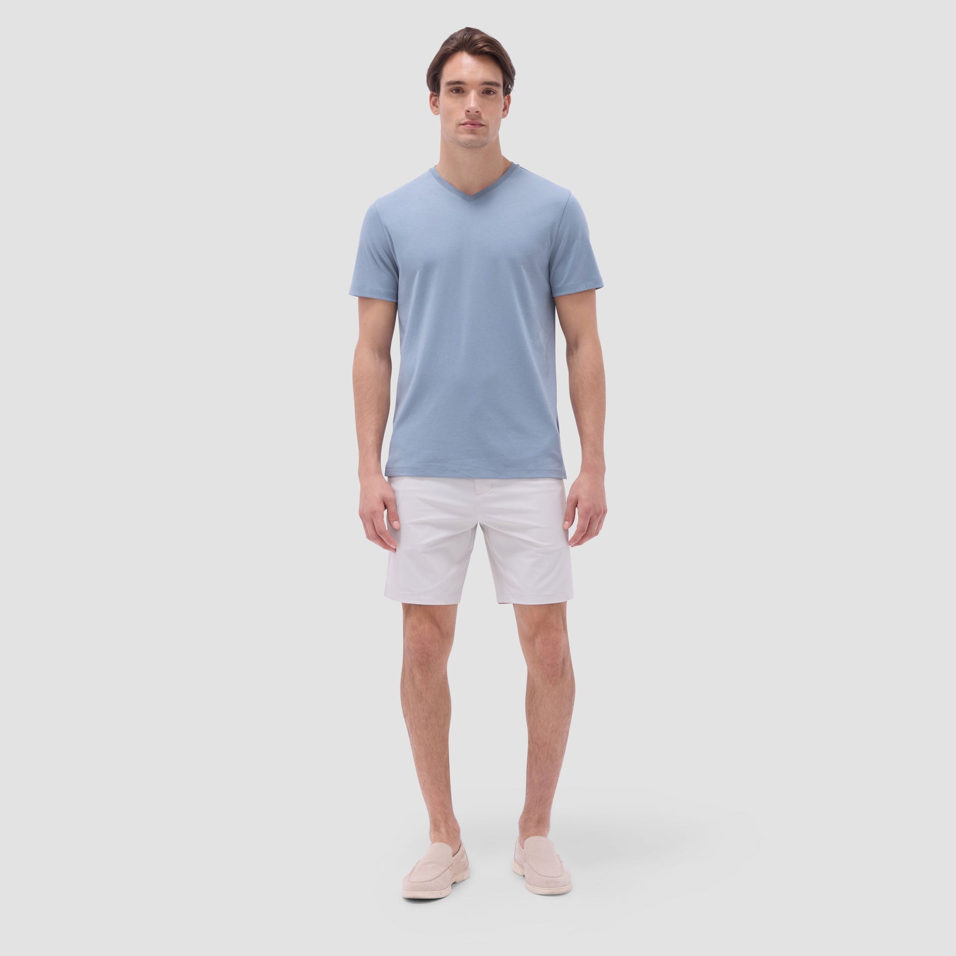 Bugatchi Holden V-Neck T-Shirt Shark