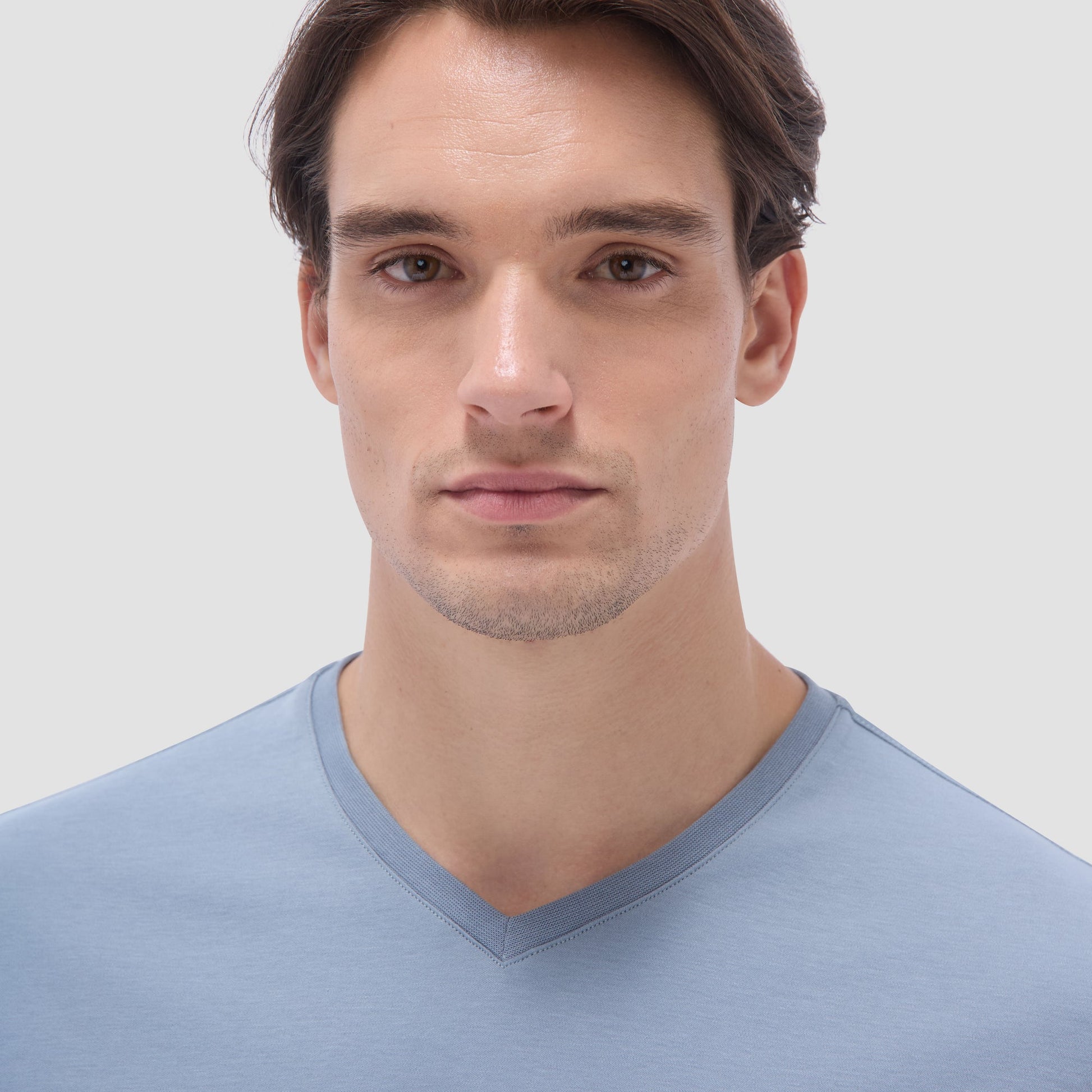 Bugatchi Holden V-Neck T-Shirt Shark