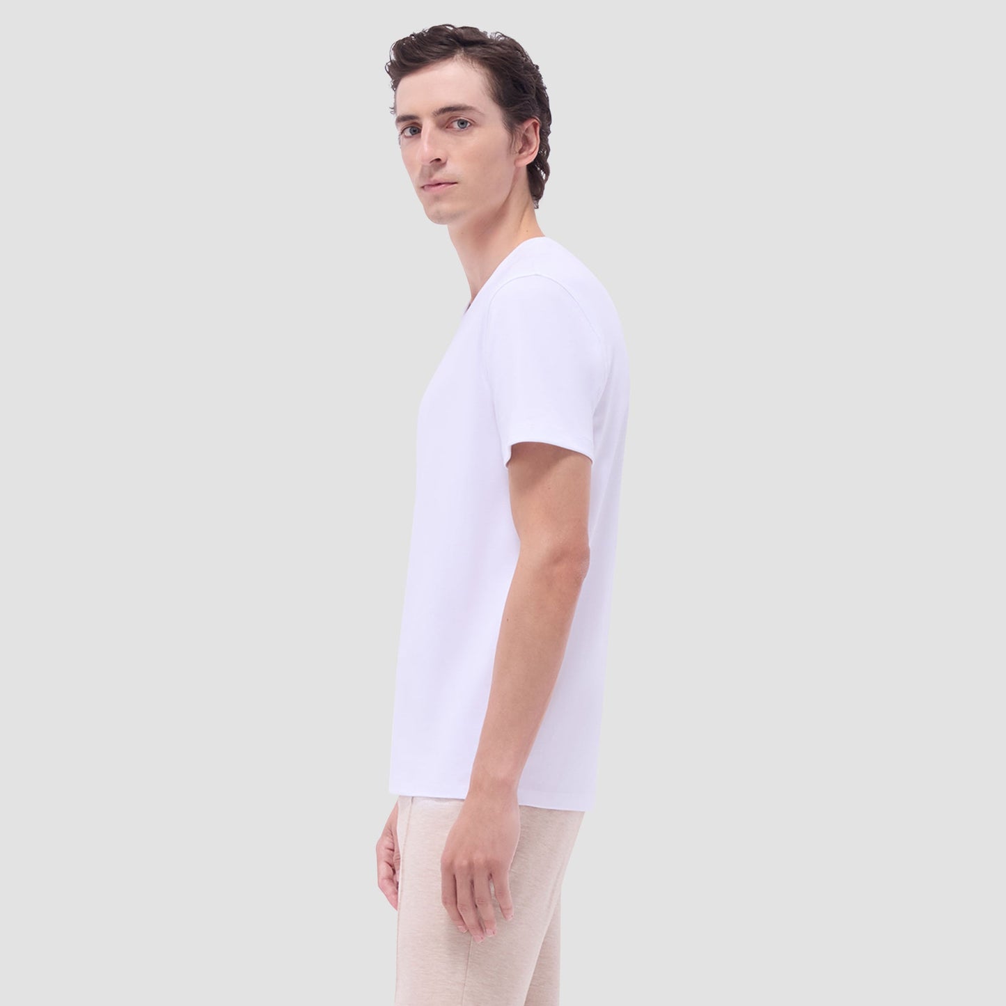 Bugatchi Holden V-Neck T-Shirt White
