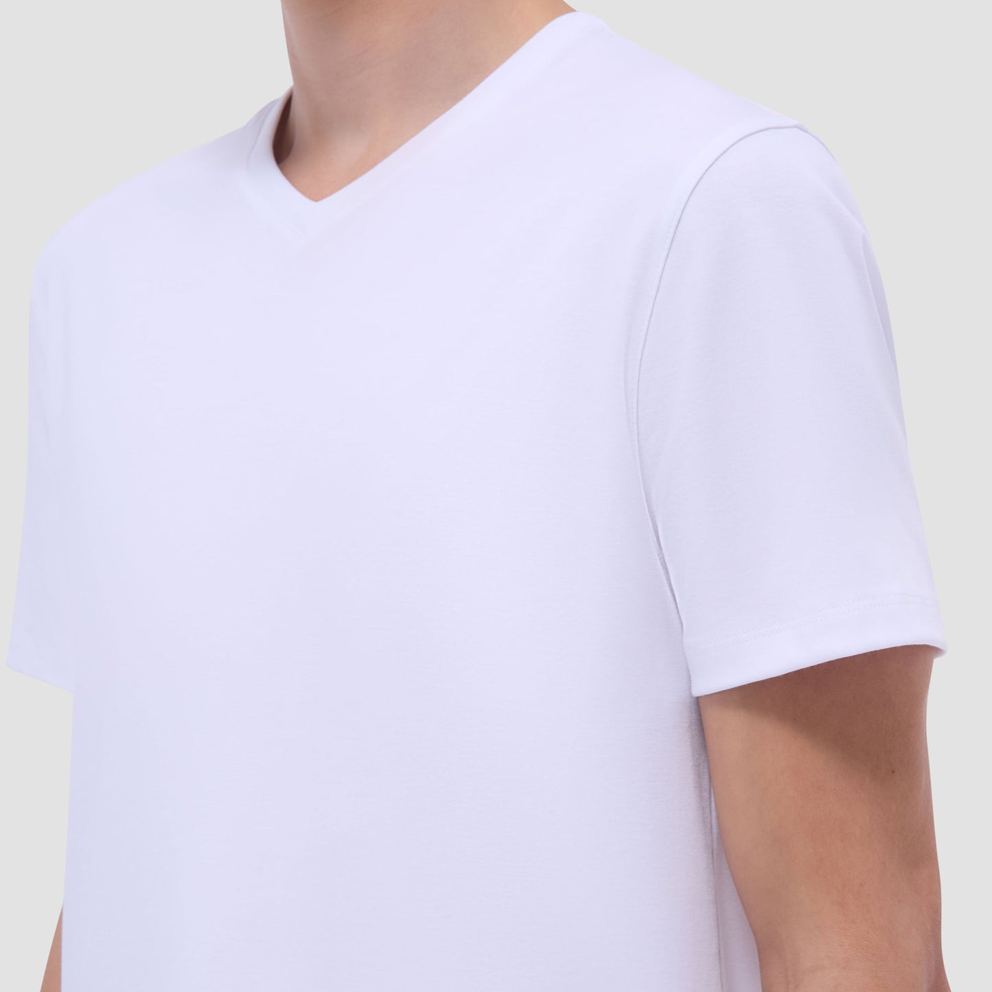 Bugatchi Holden V-Neck T-Shirt White