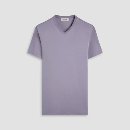 Bugatchi Holden V-Neck T-Shirt Zinc