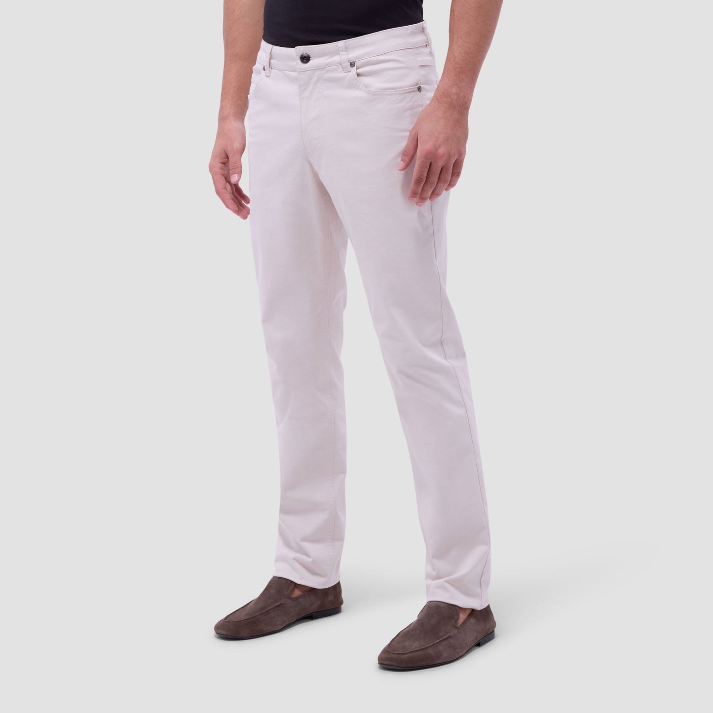 Bugatchi Preston Five Pocket Pant Stone