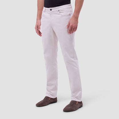 Bugatchi Preston Five Pocket Pant Stone
