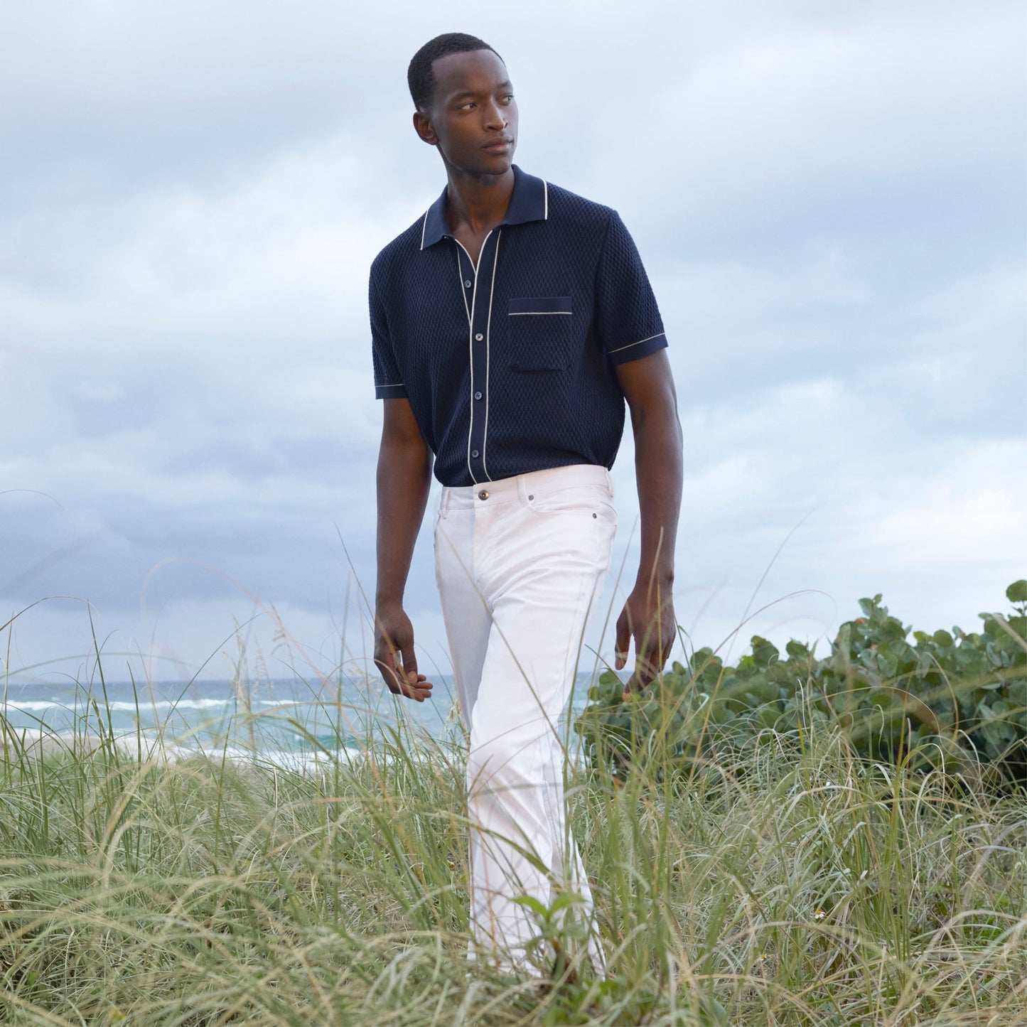 Bugatchi Preston Five Pocket Pant White
