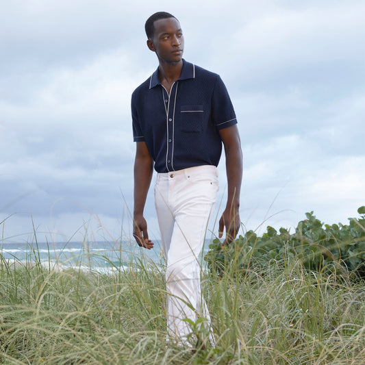 Bugatchi Preston Five Pocket Pant White