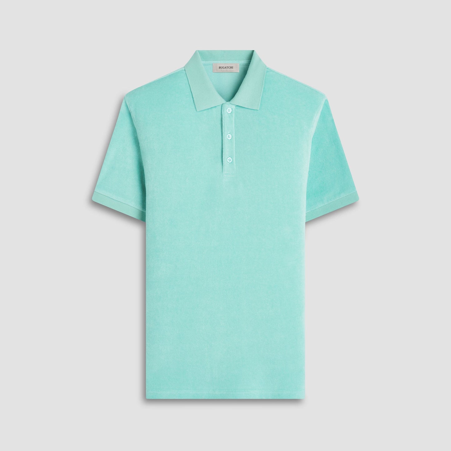 Bugatchi French Terry Polo Shirt Menthol
