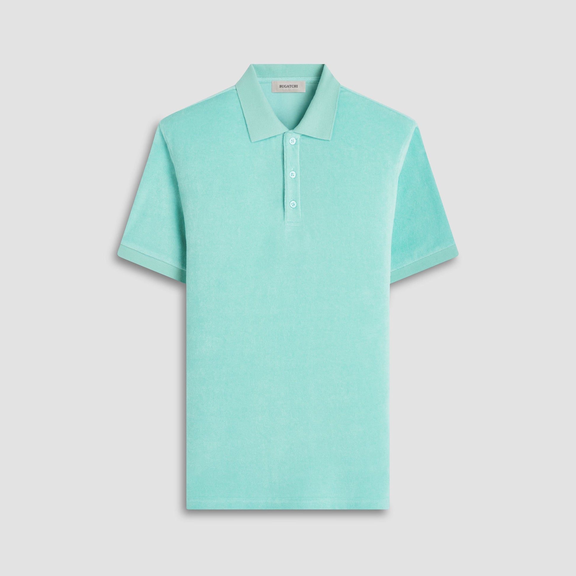 Bugatchi French Terry Polo Shirt Menthol