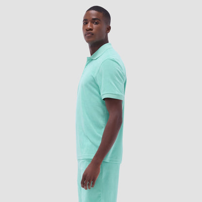 Bugatchi French Terry Polo Shirt Menthol