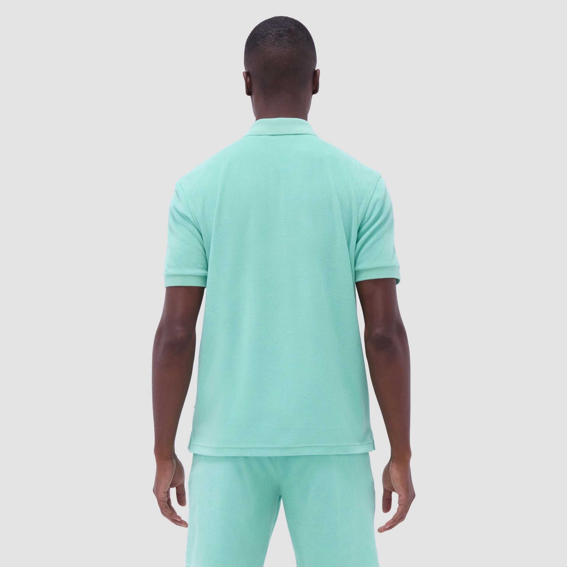 Bugatchi French Terry Polo Shirt Menthol