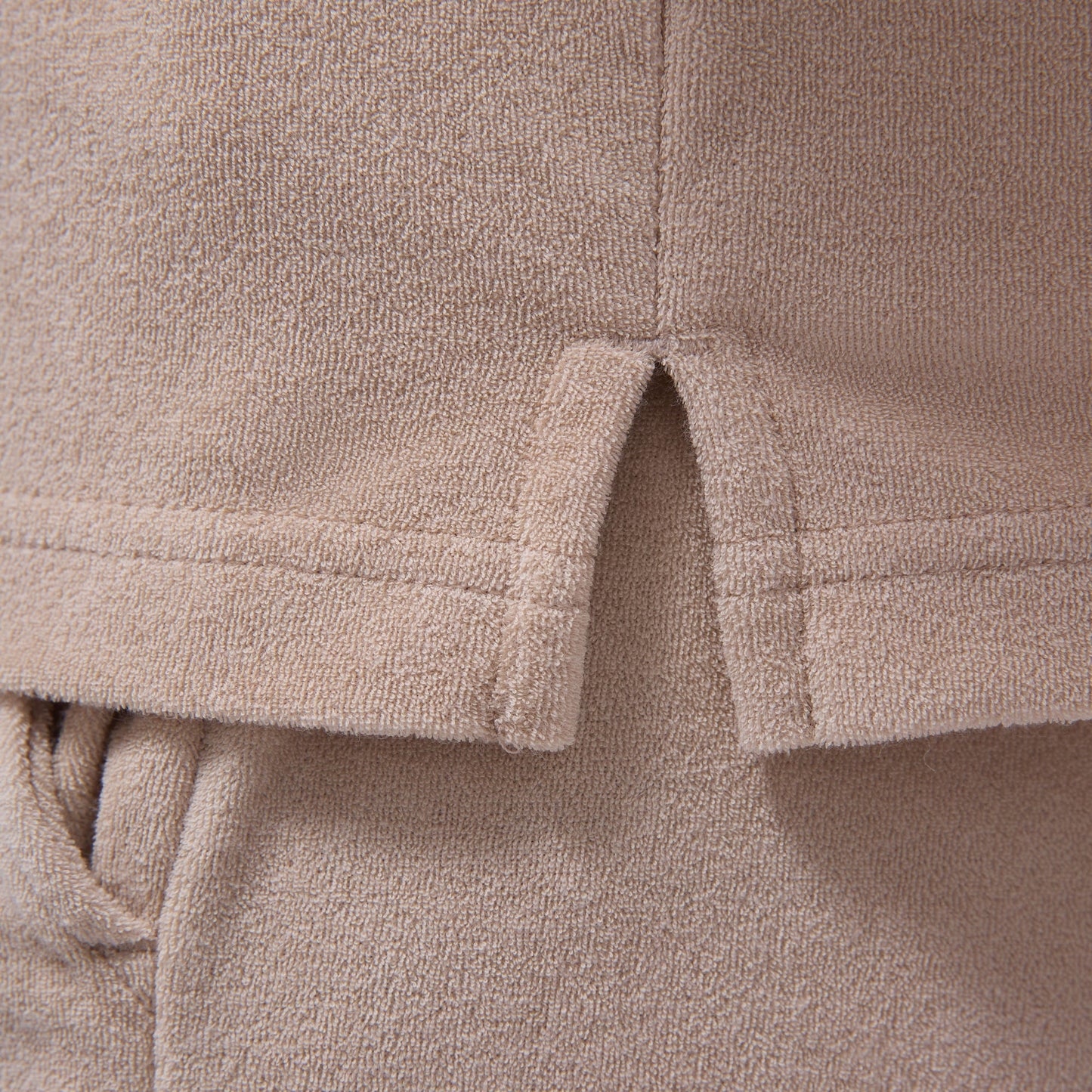 Bugatchi French Terry Polo Shirt Sand