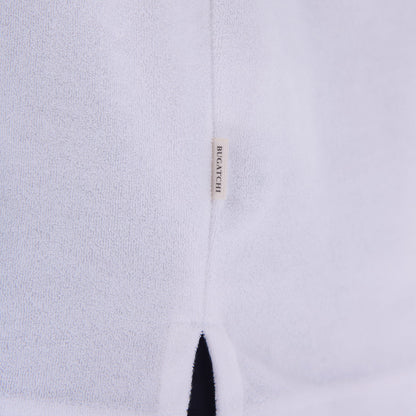 Bugatchi French Terry Polo Shirt White