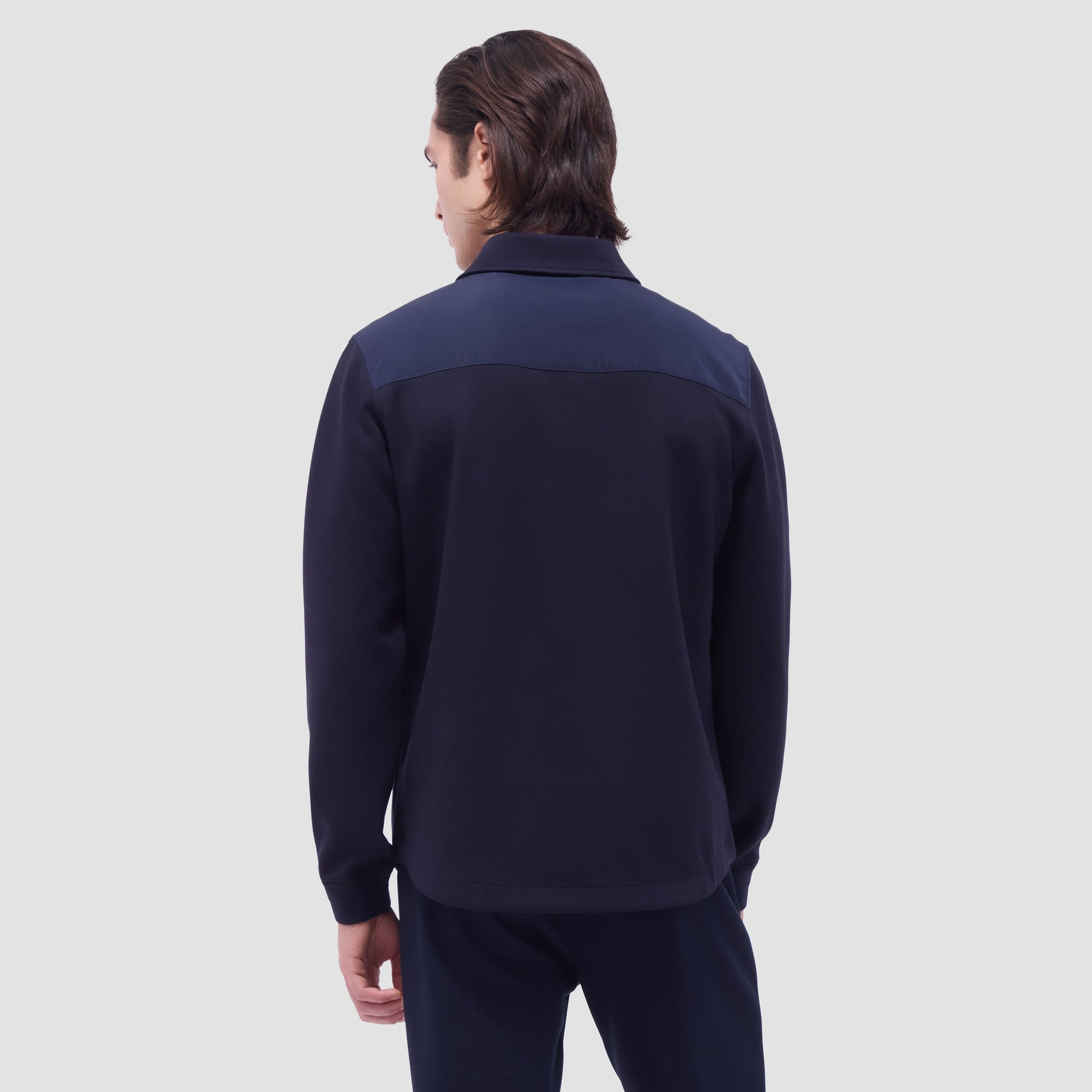 Bugatchi Soft Touch™ Solid Shirt Jacket Navy