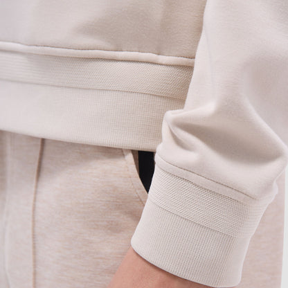 Bugatchi Soft Touch™ Solid Bomber Jacket Almond