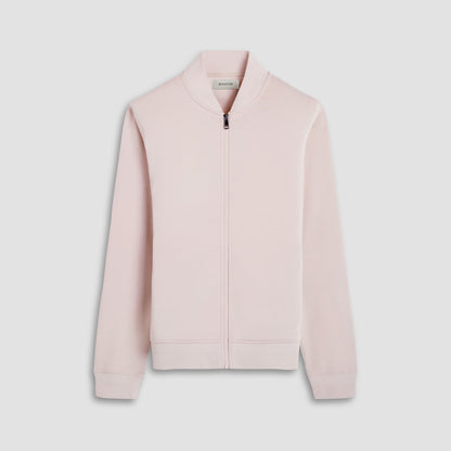 Bugatchi Soft Touch™ Solid Bomber Jacket Almond