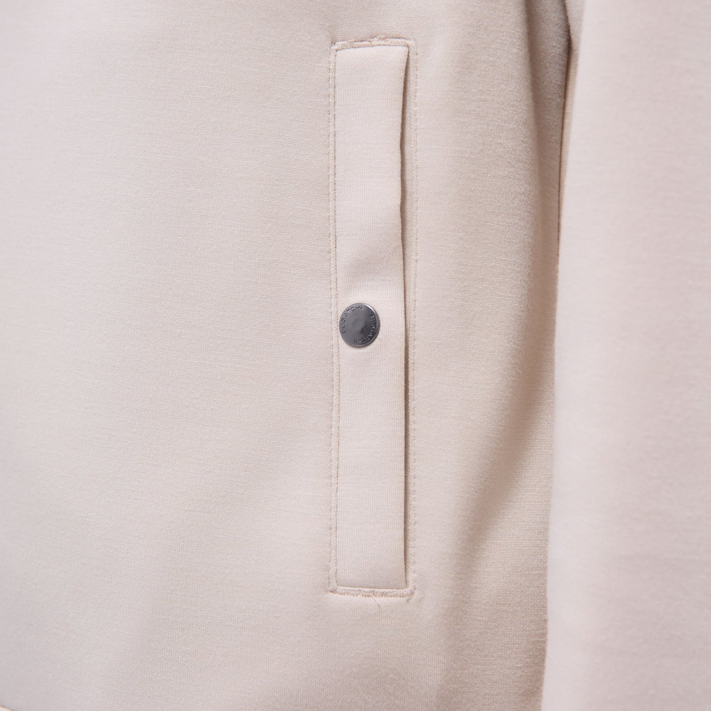 Bugatchi Soft Touch™ Solid Bomber Jacket Almond
