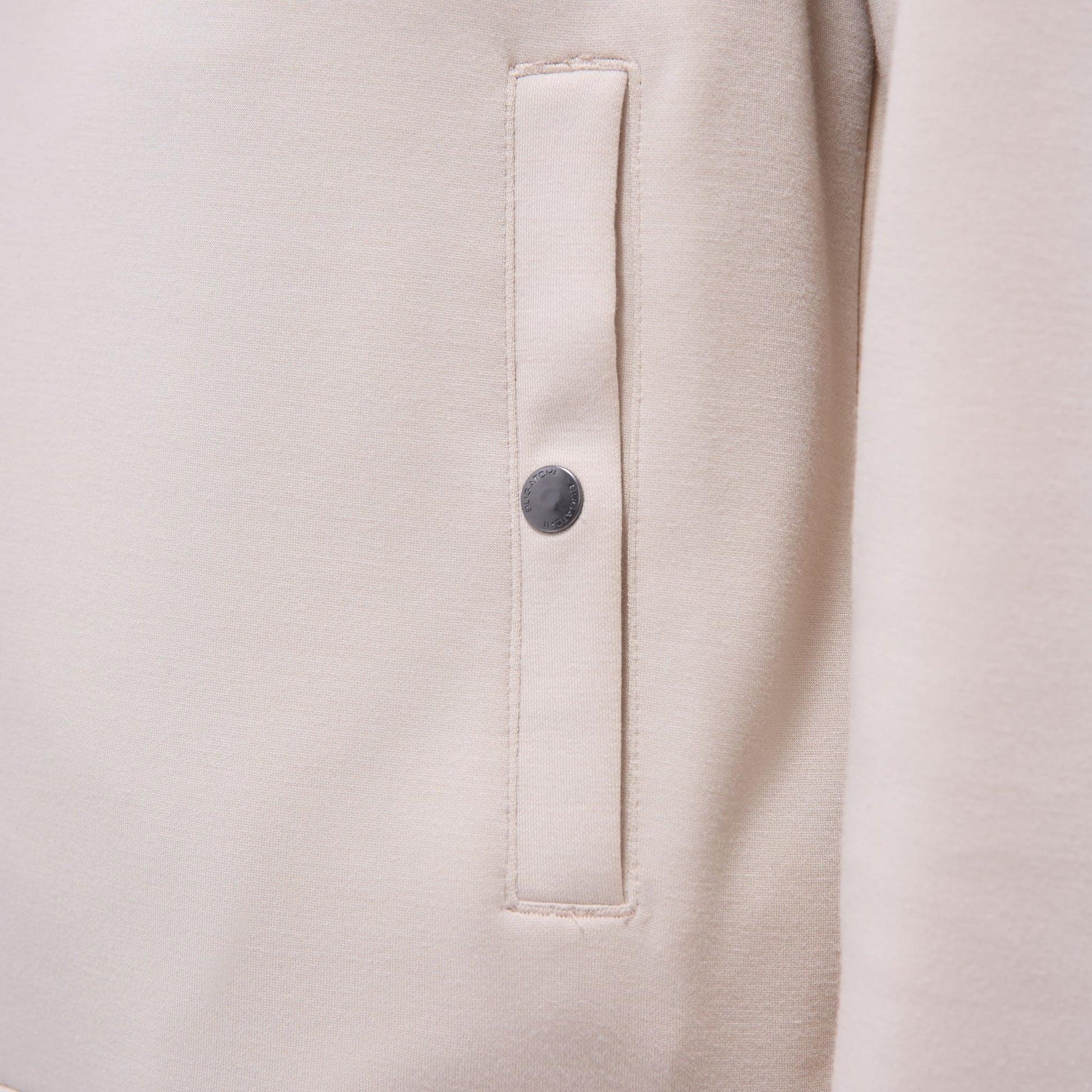 Bugatchi Soft Touch™ Solid Bomber Jacket Almond