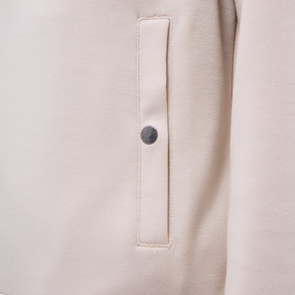 Bugatchi Soft Touch™ Solid Bomber Jacket Almond