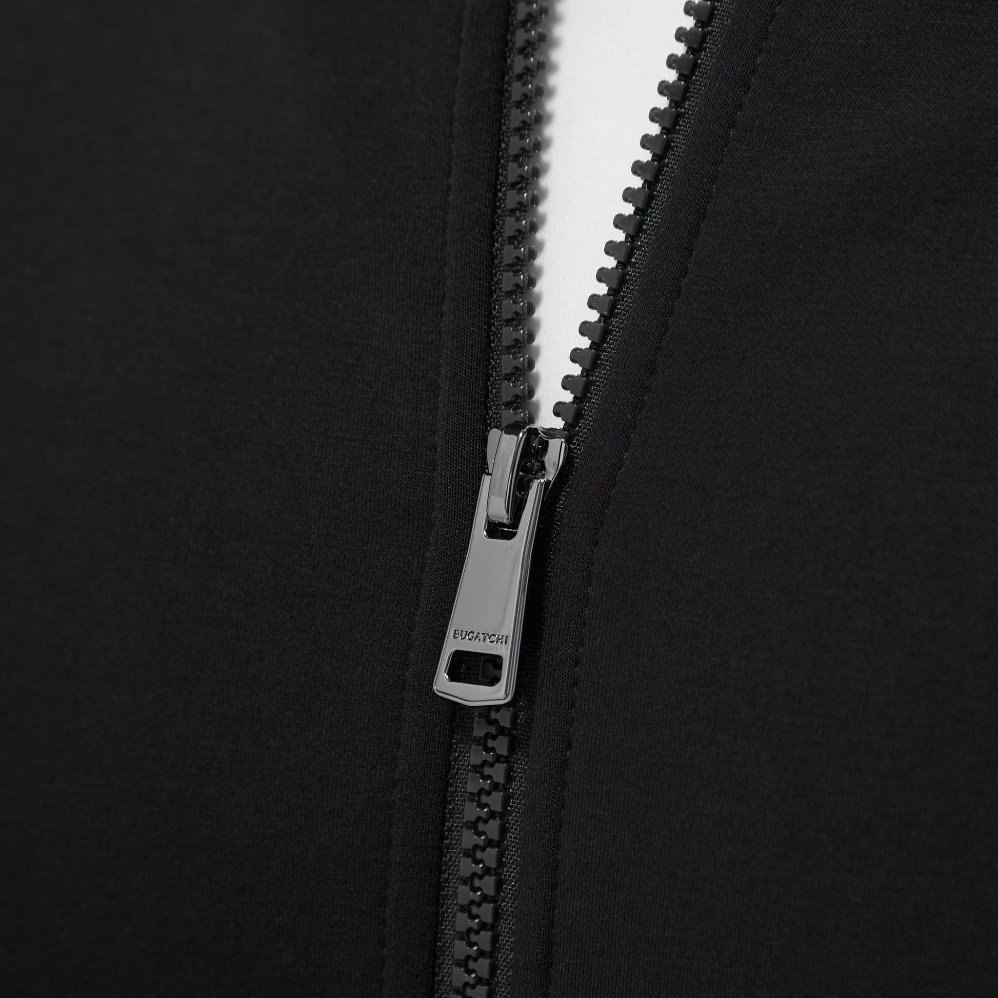Bugatchi Soft Touch™ Solid Bomber Jacket Black