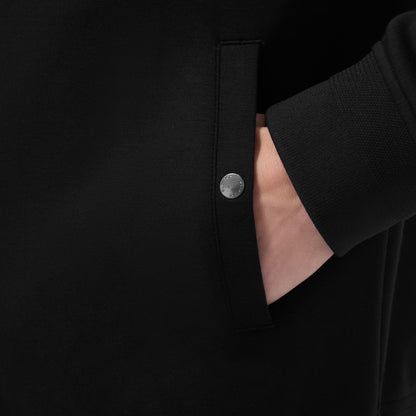 Bugatchi Soft Touch™ Solid Bomber Jacket Black