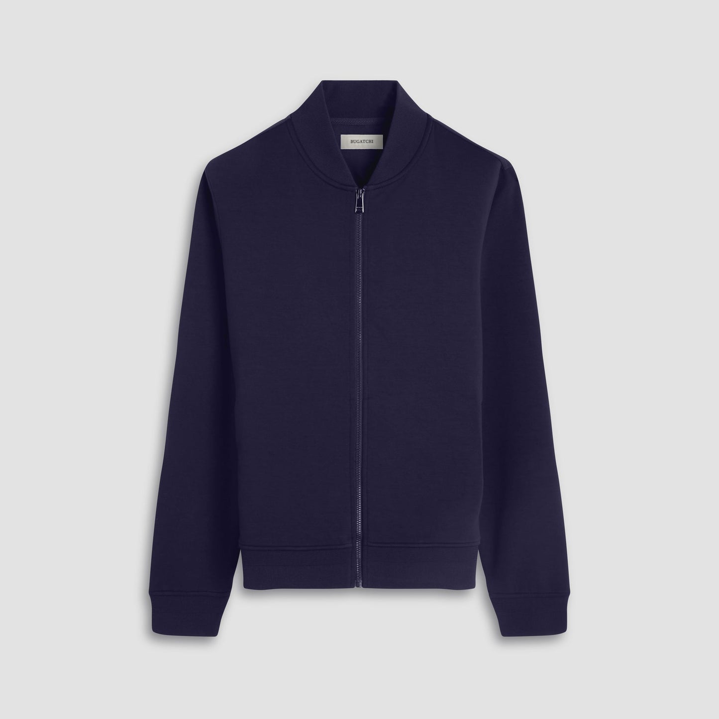 Bugatchi Soft Touch™ Solid Bomber Jacket Navy
