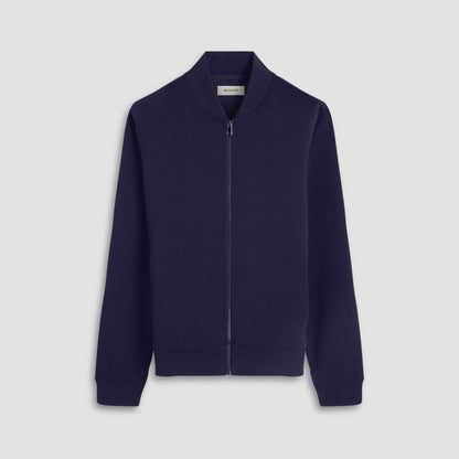 Bugatchi Soft Touch™ Solid Bomber Jacket Navy