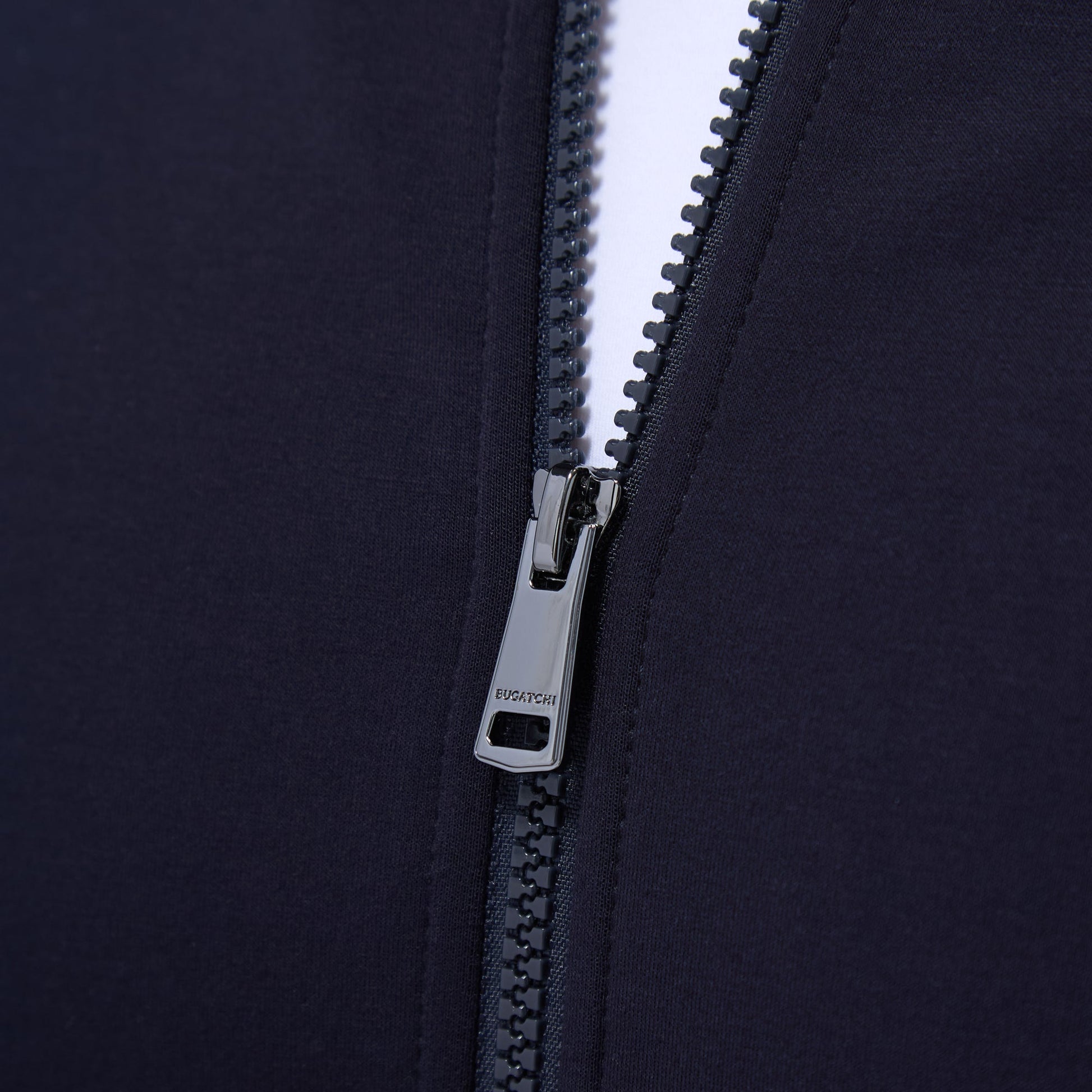 Bugatchi Soft Touch™ Solid Bomber Jacket Navy