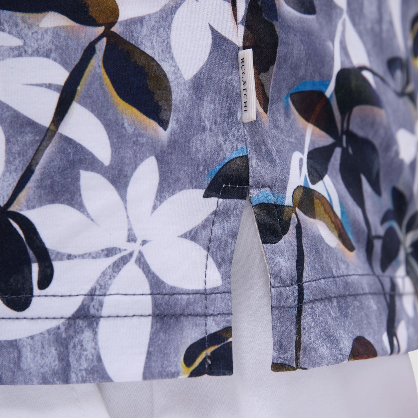 Bugatchi Floral Polo Shirt Peacock