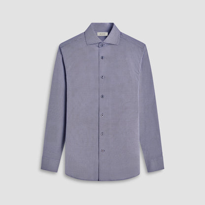 Bugatchi Devon Geometric OoohCotton® Shirt Black