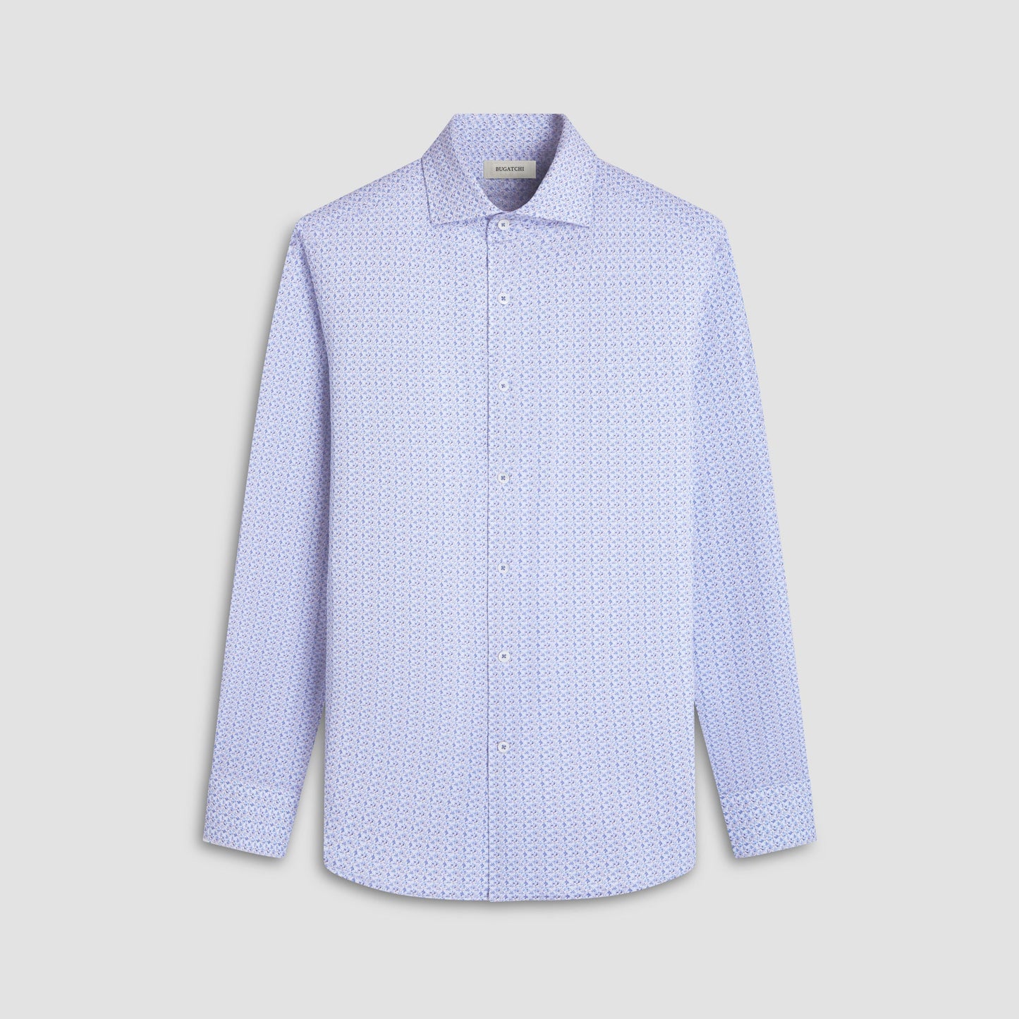 Bugatchi Devon Floral OoohCotton® Shirt Cobalt