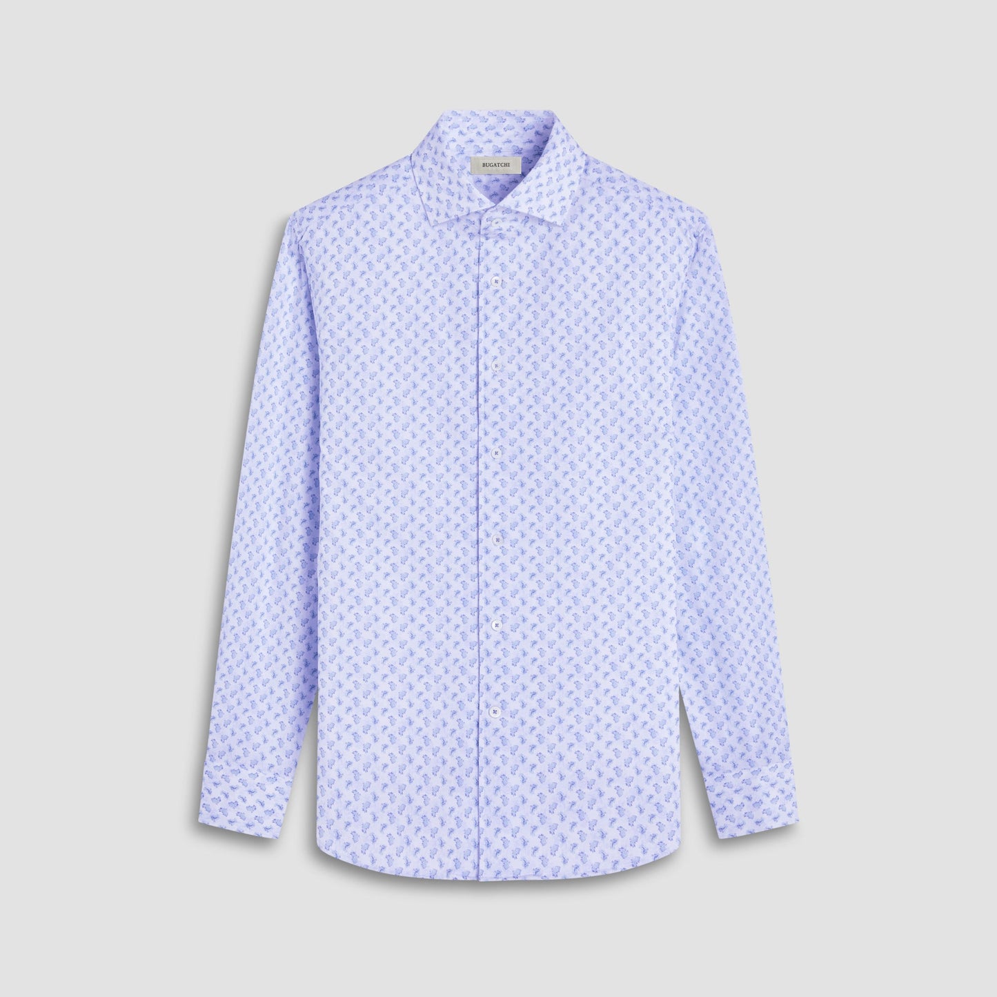 Bugatchi Devon Paisley OoohCotton® Shirt Ice