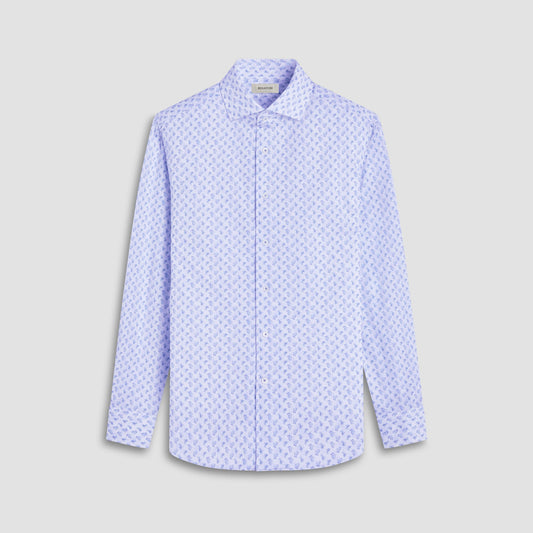 Bugatchi Devon Paisley OoohCotton® Shirt Ice