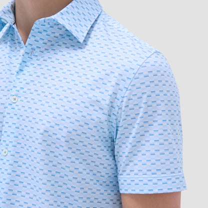 Bugatchi Miles Basketweave OoohCotton® Short-Sleeve Shirt Ice