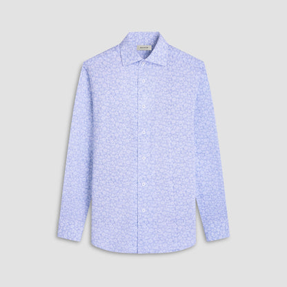Bugatchi Devon Floral OoohCotton® Shirt Classic Blue