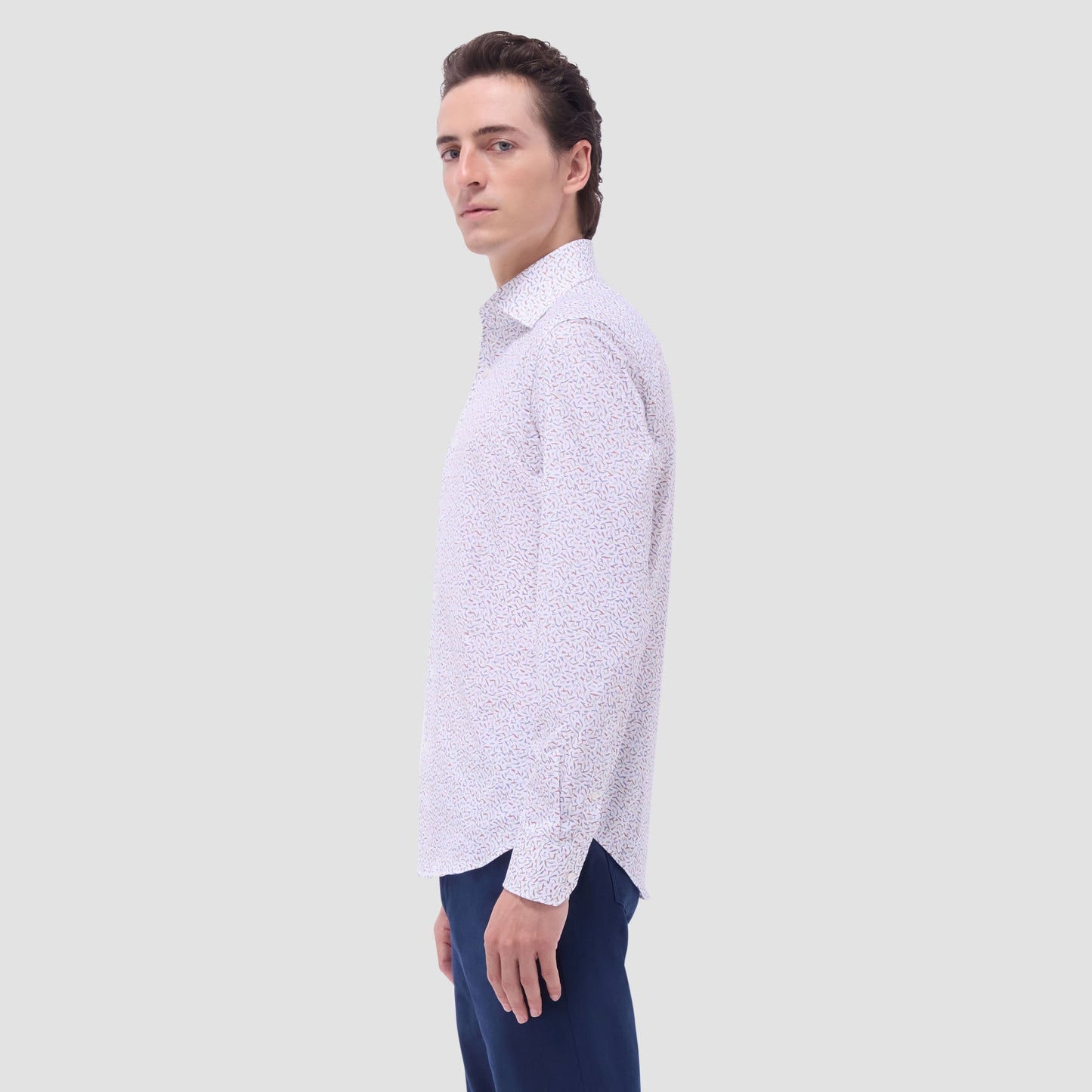 Bugatchi Devon Abstract OoohCotton® Shirt Pistachio