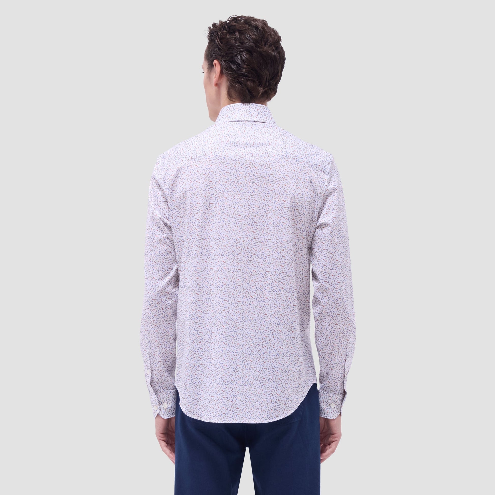 Bugatchi Devon Abstract OoohCotton® Shirt Pistachio