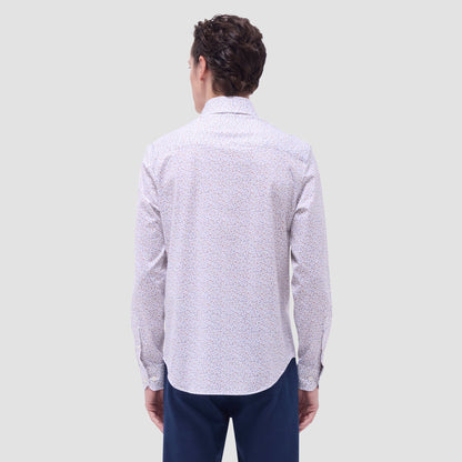 Bugatchi Devon Abstract OoohCotton® Shirt Pistachio