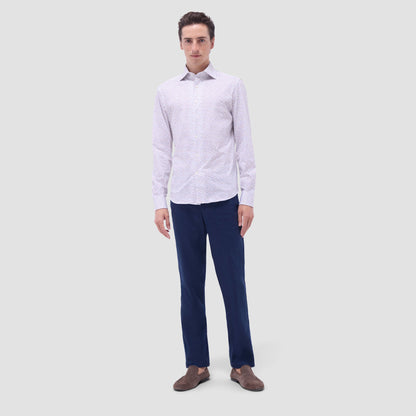 Bugatchi Devon Abstract OoohCotton® Shirt Pistachio