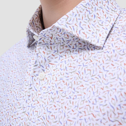 Bugatchi Devon Abstract OoohCotton® Shirt Pistachio