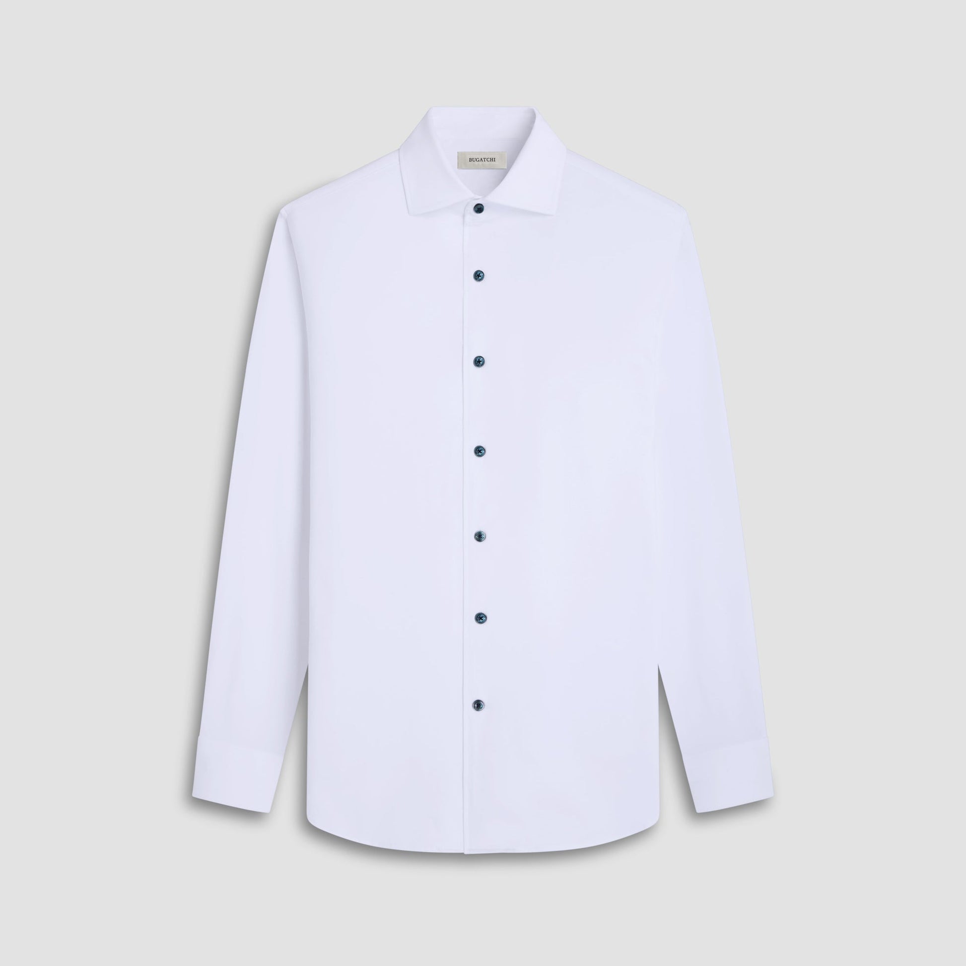 Bugatchi Devon Solid OoohCotton® Shirt White
