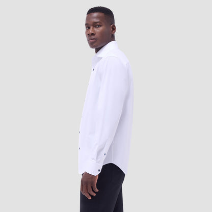 Bugatchi Devon Solid OoohCotton® Shirt White