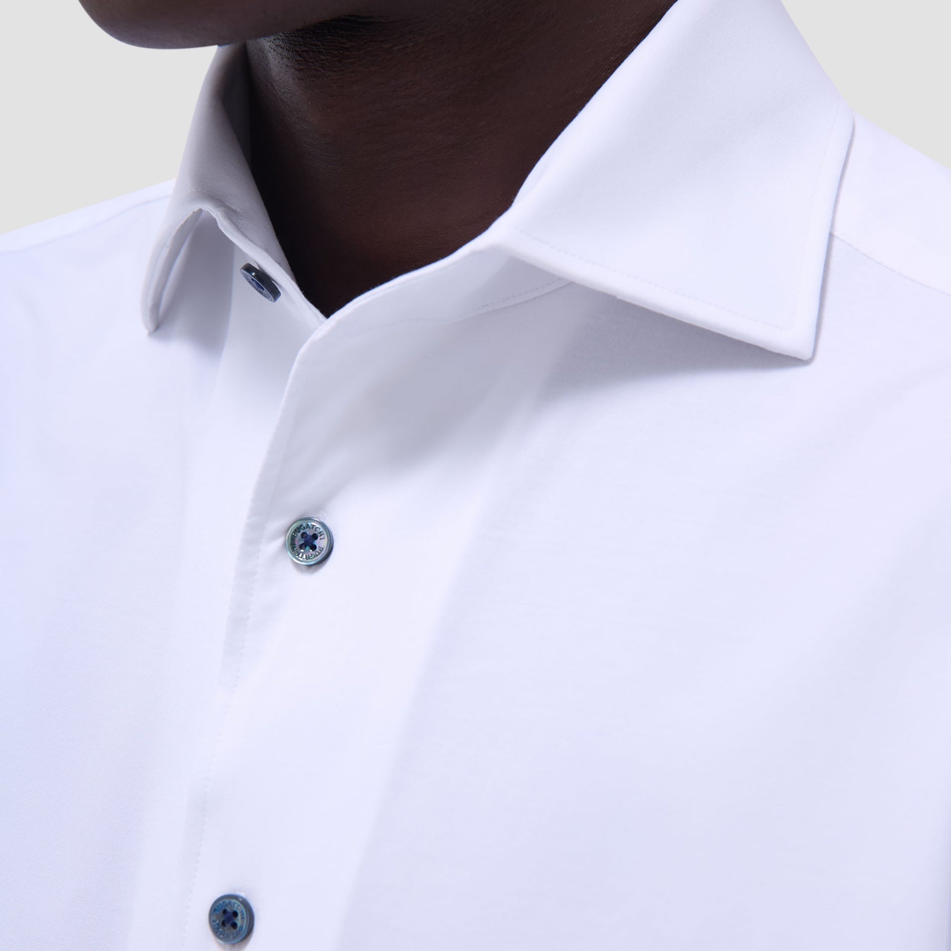 Bugatchi Devon Solid OoohCotton® Shirt White