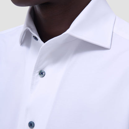 Bugatchi Devon Solid OoohCotton® Shirt White