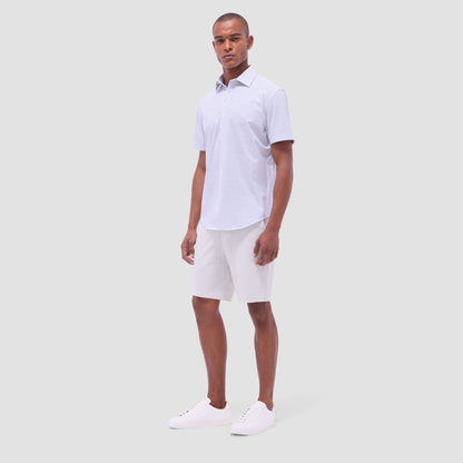 Bugatchi Miles Floral OoohCotton® Short-Sleeve Shirt Sand