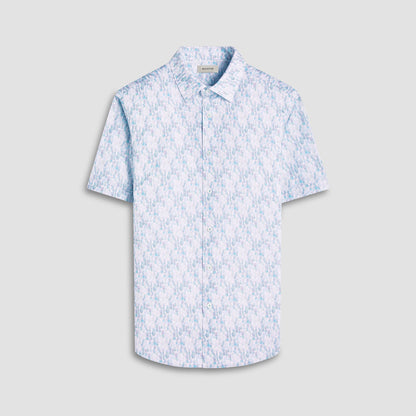 Bugatchi Miles Fruit Print OoohCotton® Short-Sleeve Shirt Menthol