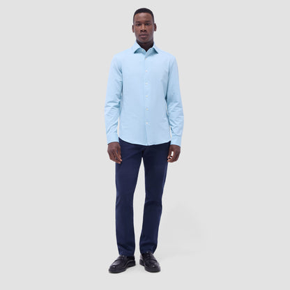 Bugatchi Devon Hound's Tooth OoohCotton® Shirt Turquoise