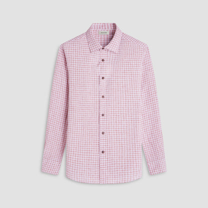 Bugatchi Karl Gingham Shirt Brick