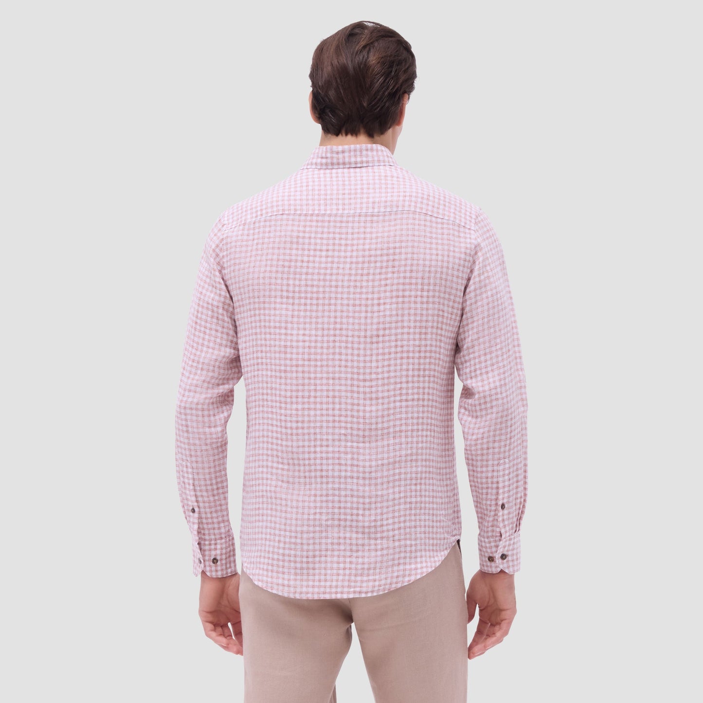 Bugatchi Karl Gingham Shirt Brick